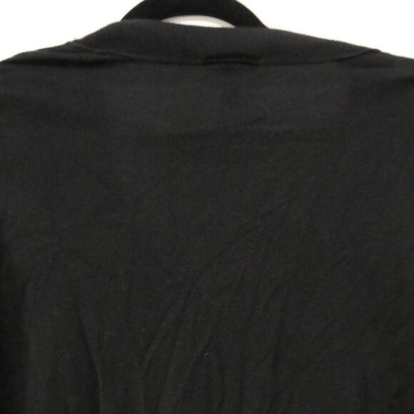 JACOB | medium | Black Knit Button-Up V-Neck Cardigan - Picture 12 of 16